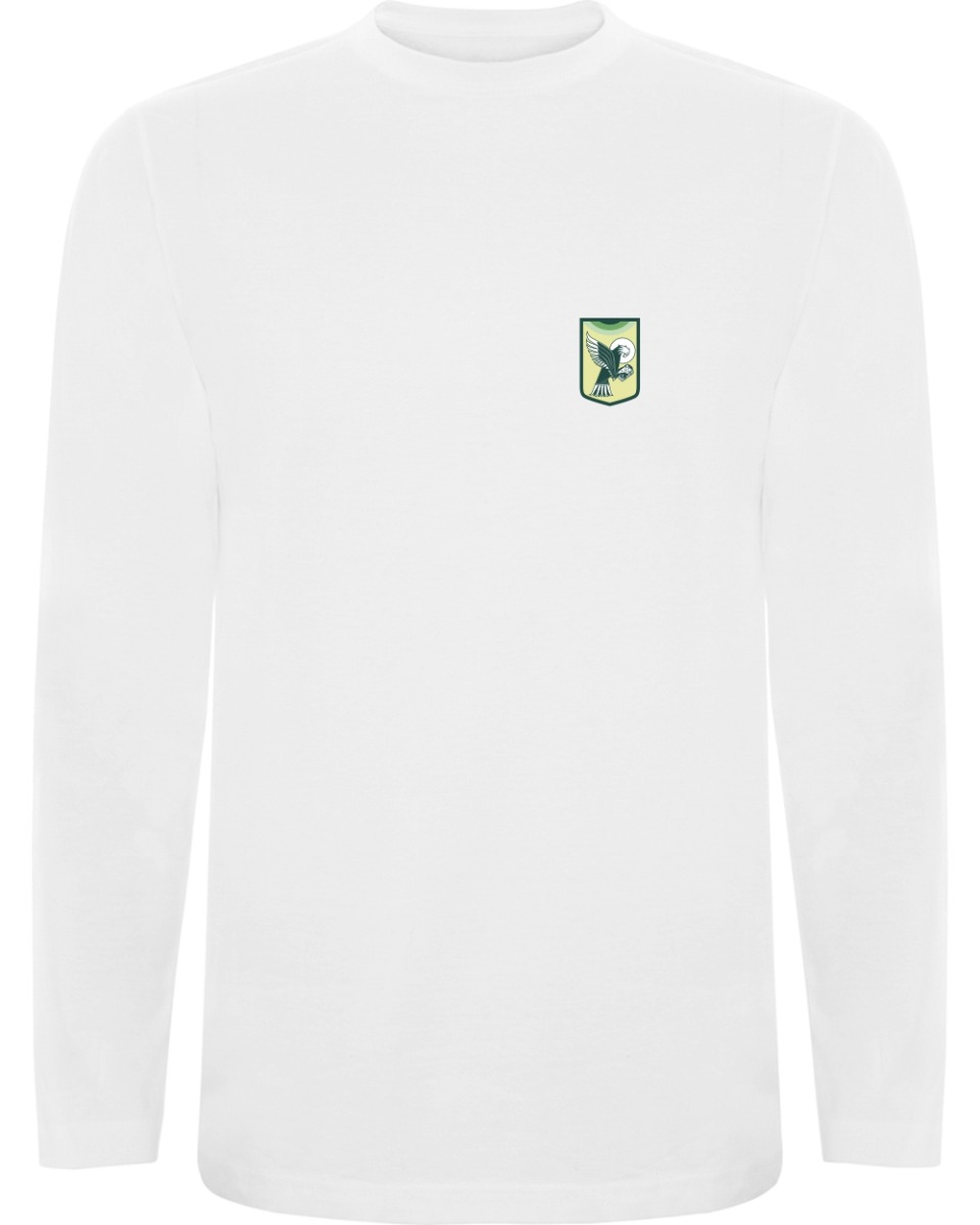 Unisex pikkade varrukatega särk, valge