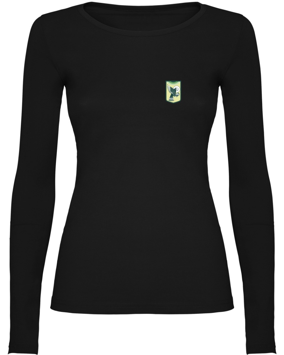 Naiste pikkade varrukatega särk, must