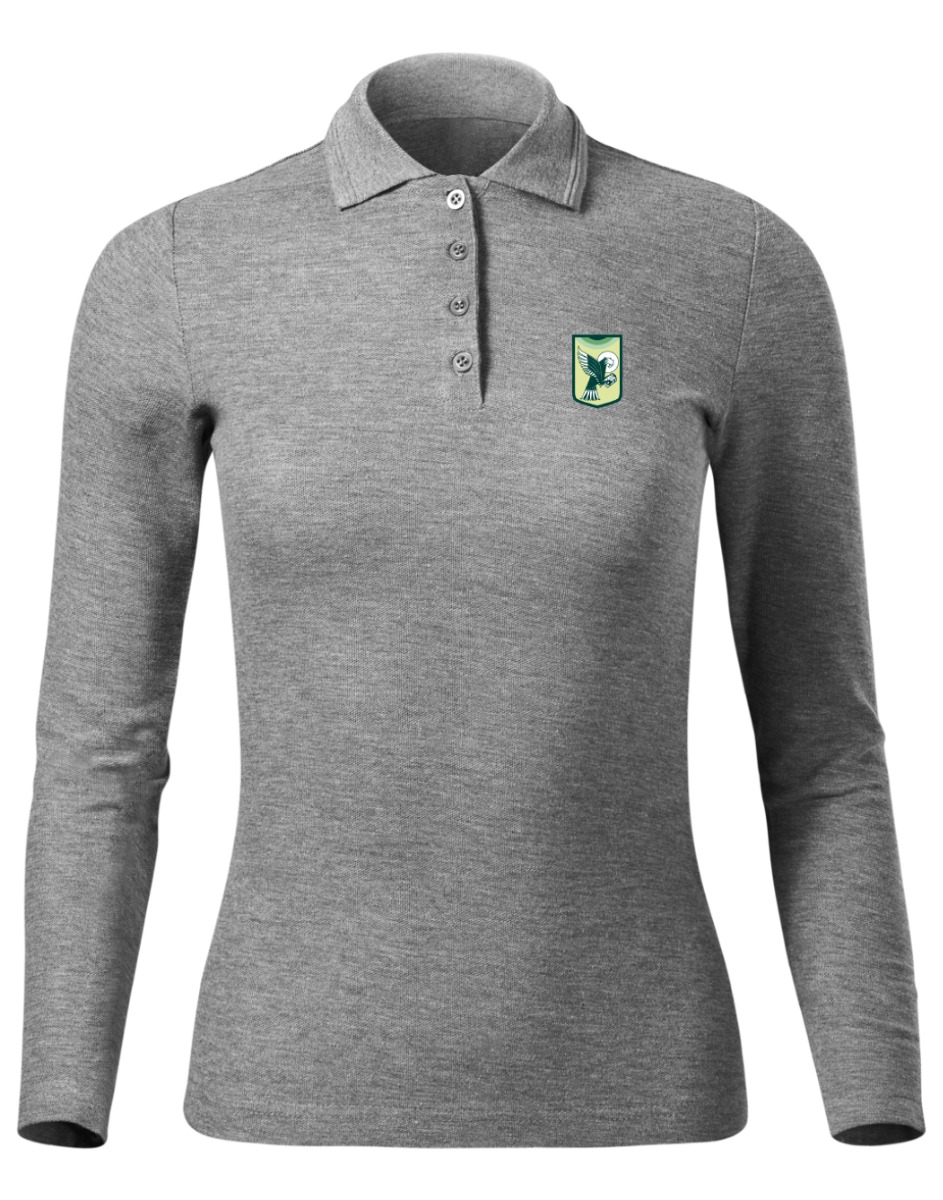 Naiste pikkade varrukatega polosärk, hall