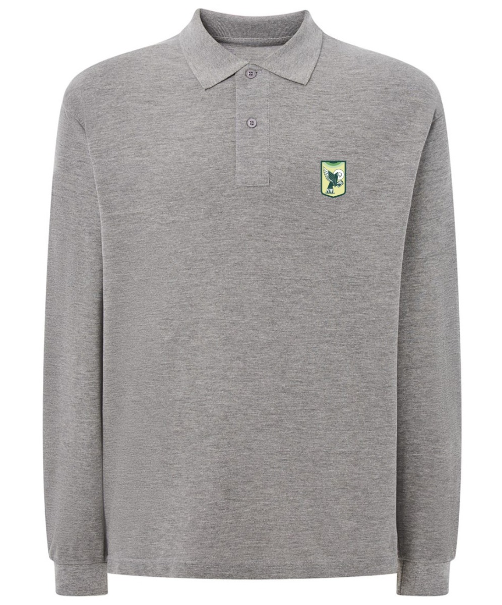 Meeste pikkade varrukatega polosärk, hall