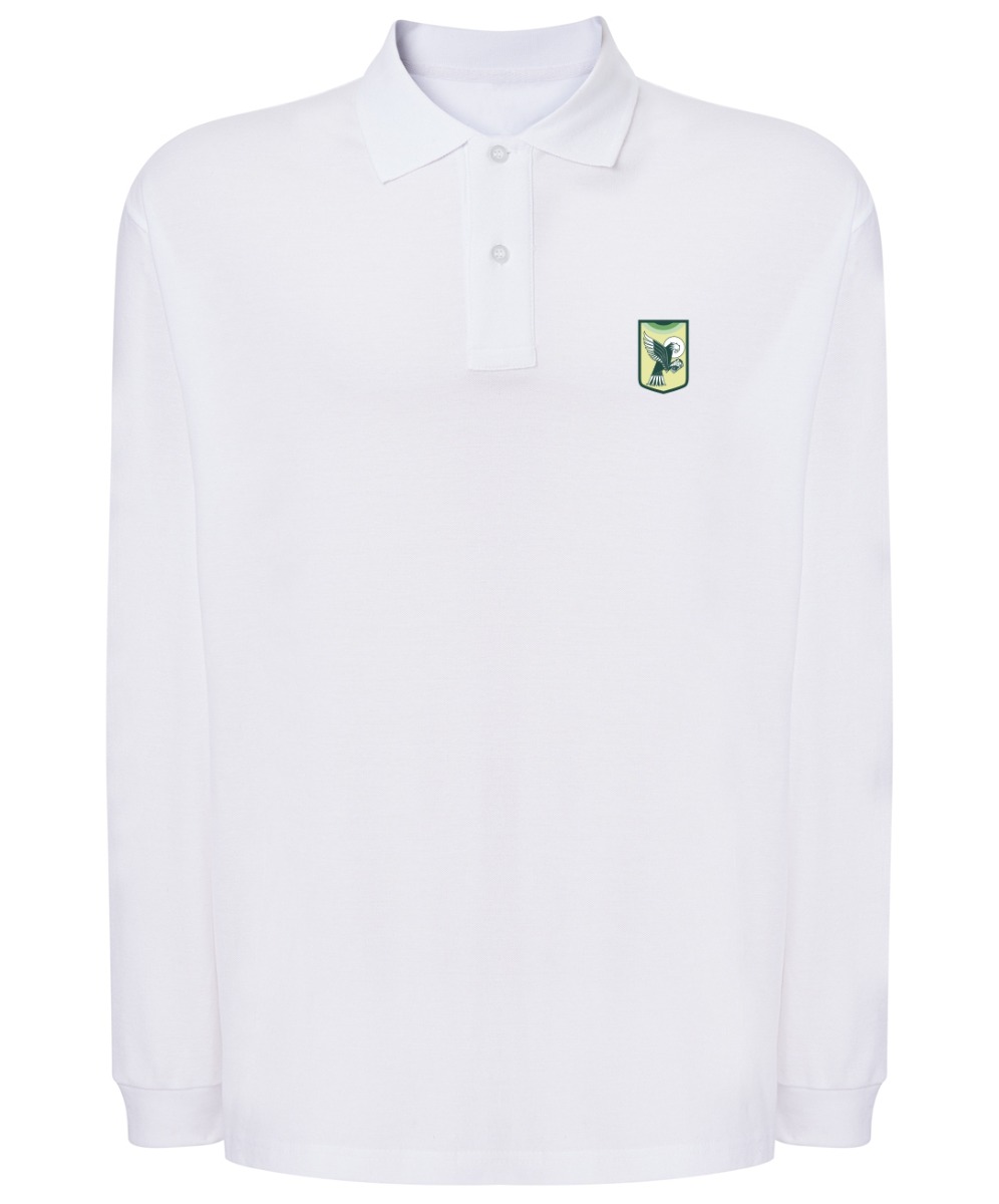 Meeste pikkade varrukatega polosärk, valge